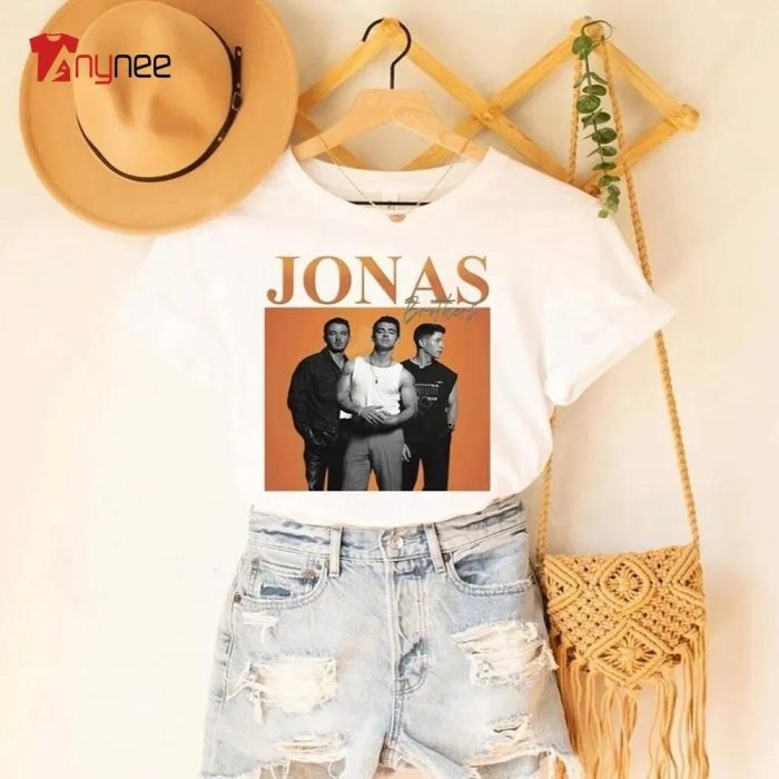 Cheap Retro Pop Rock Band Jonas Brothers T Shirt