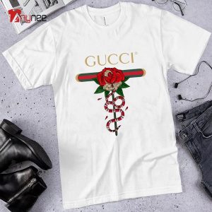 Rose Snake Gucci, Gucci Logo Shirt