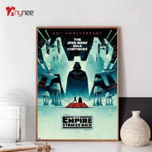 Star Wars Return Of The Jedi Empire Strikes Back 40Th Anniversary Poster