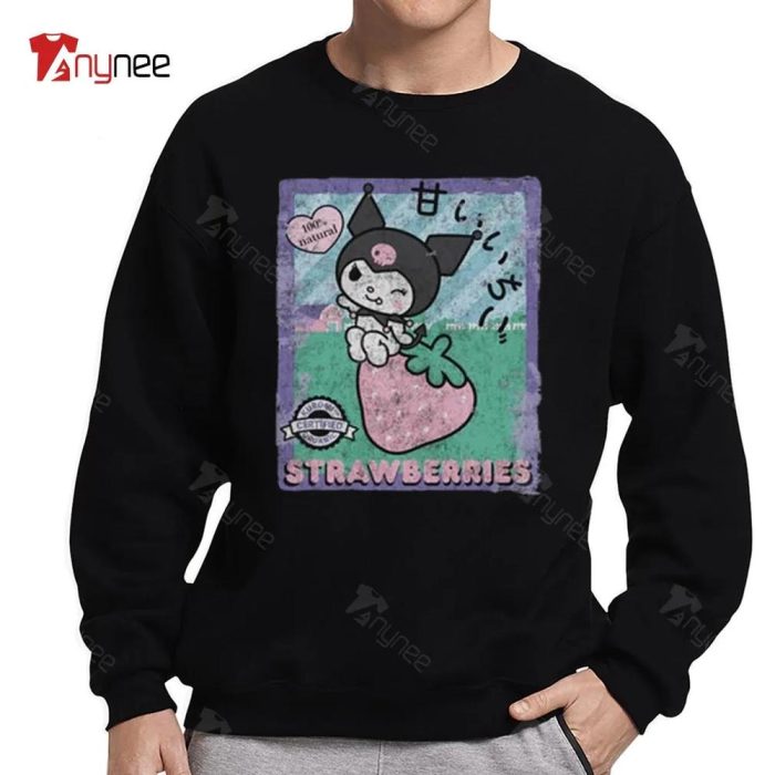 Unique Hello Kitty Kuromi Strawberry Sweatshirt