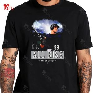 Retro Aaron Judge Risen Baseball new york yankees shirt in 2023