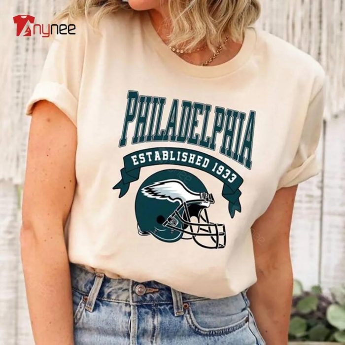 Vintage Football Philadelphia Est 1933 Go Birds Shirt