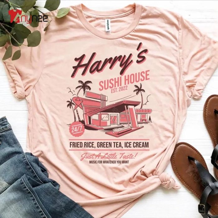 Vintage Harry Sushi House Music For Whatever You Want Harry Styles T Shirt