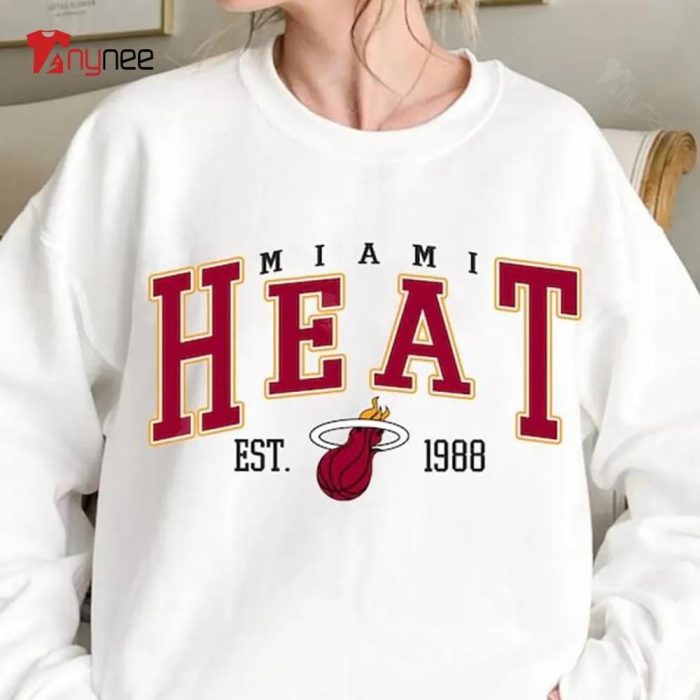 Vintage Nba Basketball Miami Heat Crewneck Sweatshirt