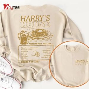 Vintage Orange Harry House Track List Where You Go There You Are Harry Styles Two Side Sweatshirt