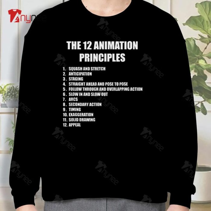 12 Principles Of Animation Sweatshirt