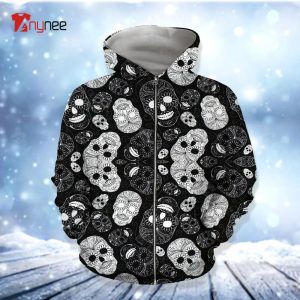 Dallas Cowboys Skull 3D All-Over Print Zip-Up Hoodie - University Shirt in  2023