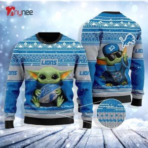 NFL Philadelphia Eagles Ugly Christmas Sweater Cute Baby Yoda Unisex Sweater