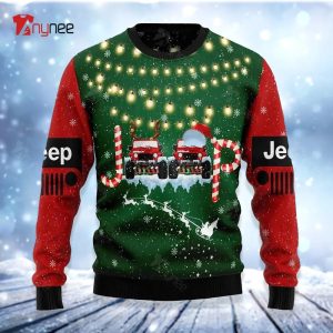 Jeep Car Xmas Gift Ugly Christmas Sweater