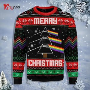 Black Cat Falalala Ugly Christmas Sweater - Anynee