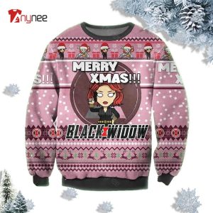 Natasha Romanova Black Widow Merry Xmas Ugly Christmas Sweater