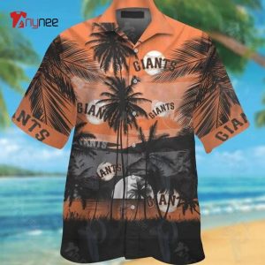 Hot Orange Cononut Trees Mlb Baseball San Francisco Giants Hawaiian Shirt -  Anynee