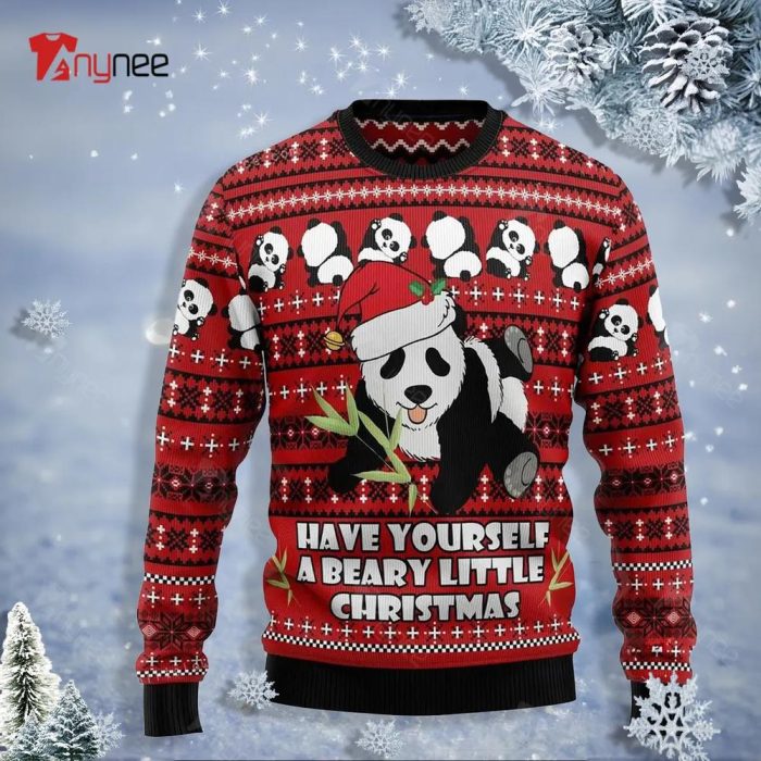 Panda Christmas Womens Ugly Sweater