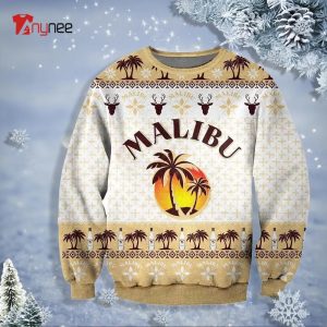 Pattern Malibu Rum Ugly Sweater Christmas