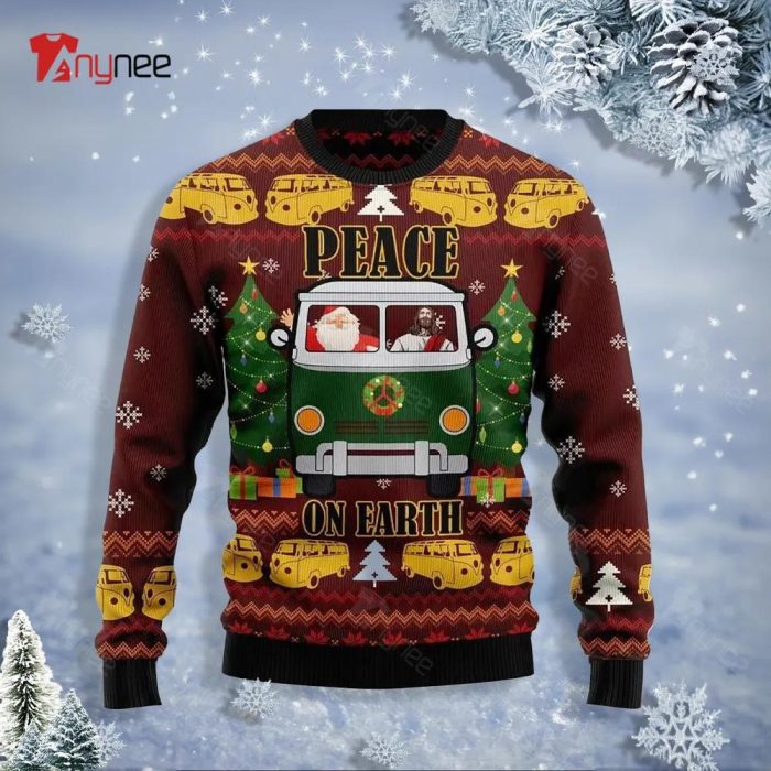 Peace On Earth Christmas Ugly Sweater