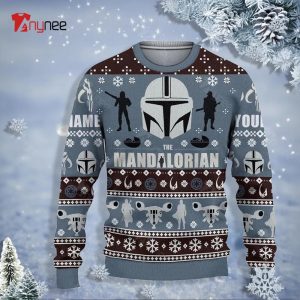 Personalized Mandalorian Ugly Sweater