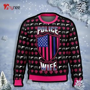 Police Wife Christmas Ugly Sweater