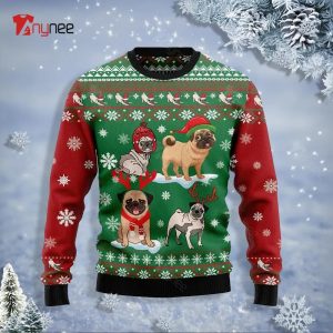 Pug Snow Day Ugly Sweater