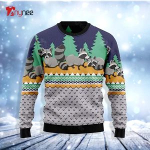 Raccoon Christmas Ugly Christmas Sweater