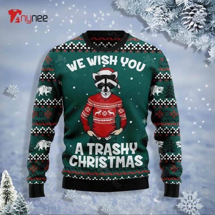 Raccoon Sweater A Trashy Christmas