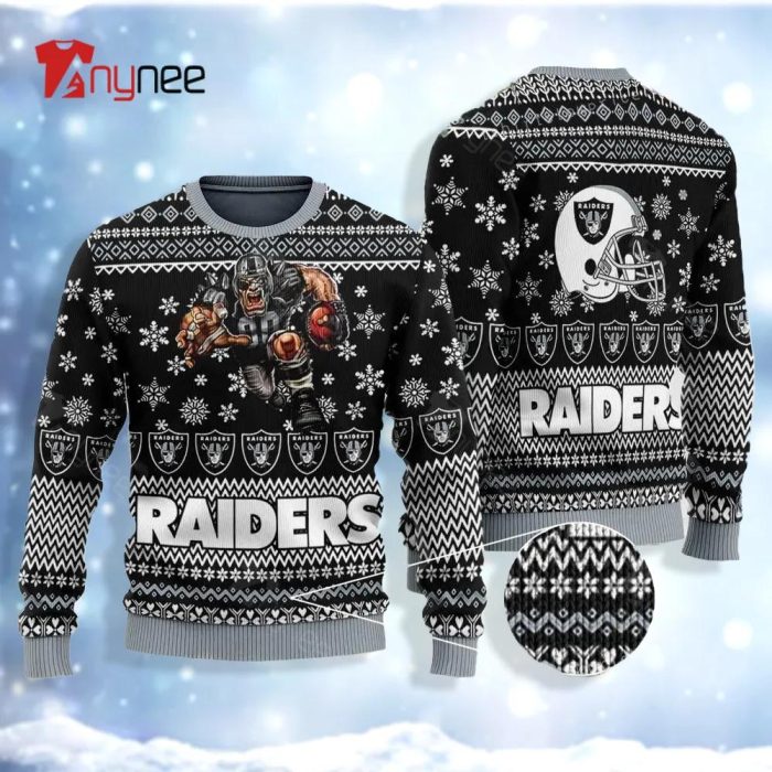 Raiders Football Ugly Christmas Sweater