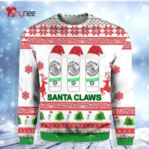 Santa Claws White Claw Ugly Christmas Sweater