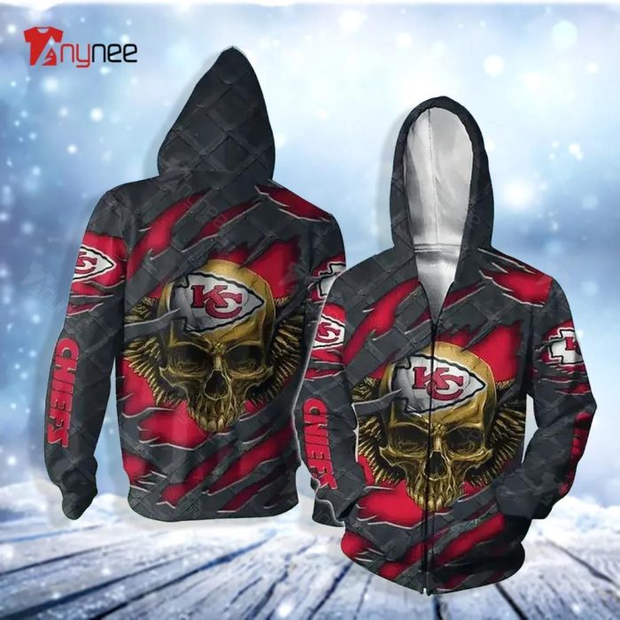 Kansas City Chiefs Hoodie 3D Cheap Horror Night Halloween Pullover