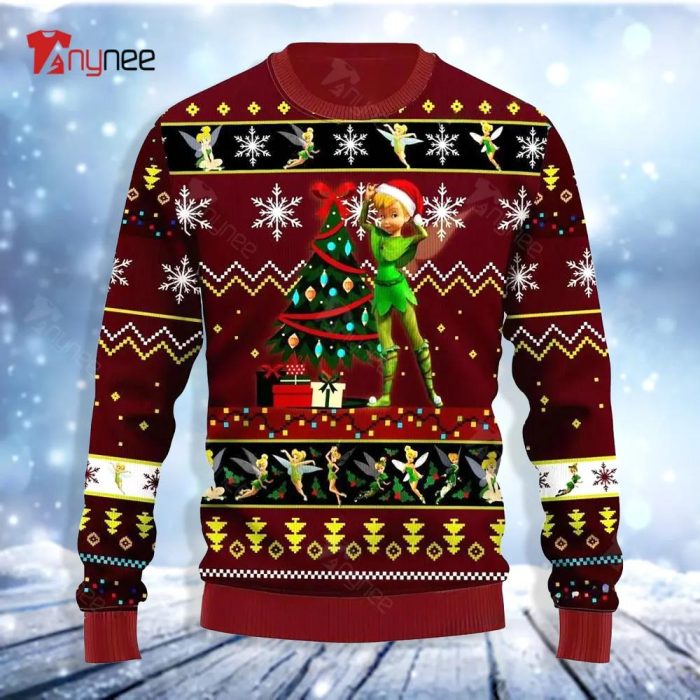 Tinker Bell Tree Ugly Christmas Sweater