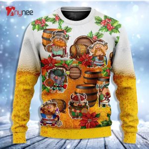 Viking Valhalla The Ravens Ugly Christmas Sweater - Anynee