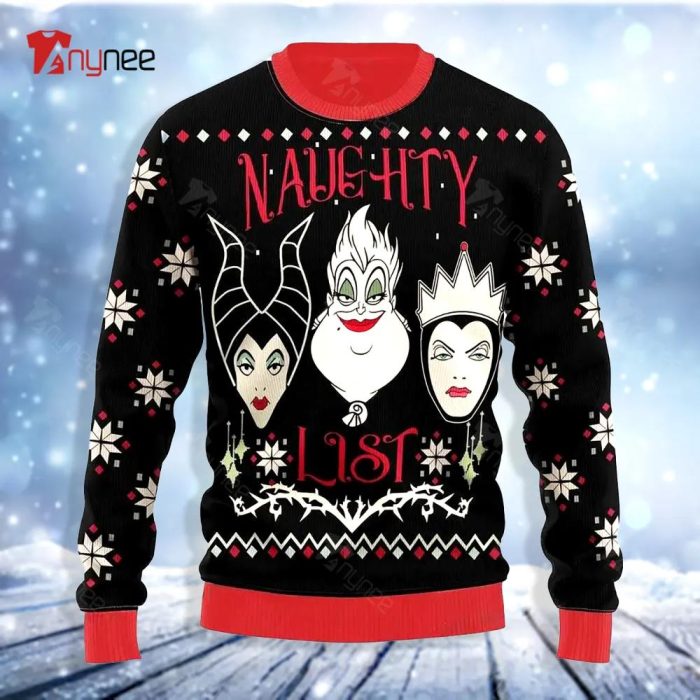 Villains Naughty Ugly Christmas Sweater