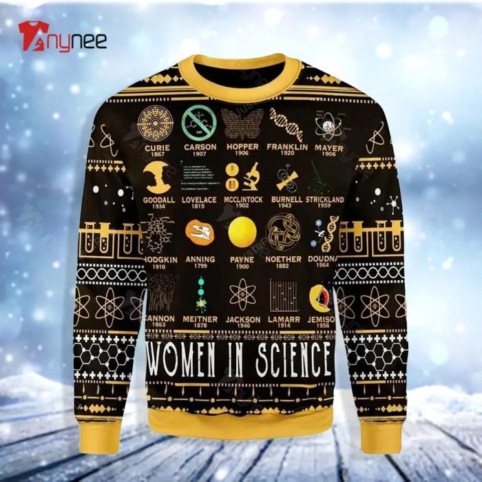 Women In Science Ugly Christmas Sweater