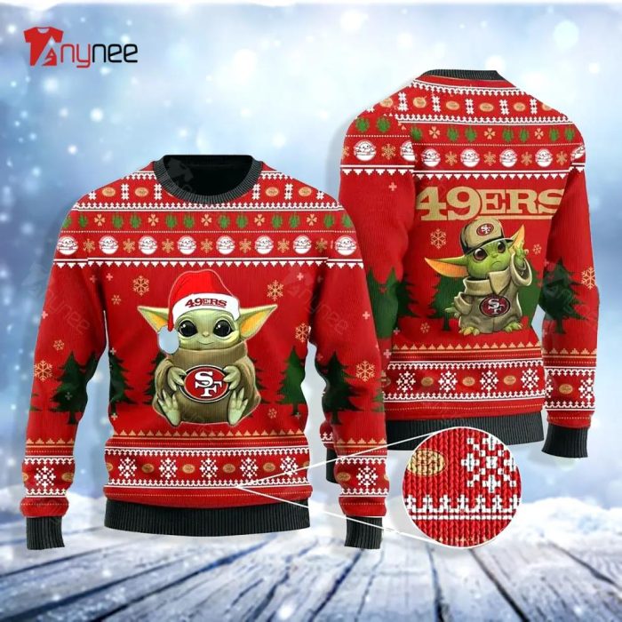 Yoda Baby Love San Francisco 49ers Ugly Christmas Sweater