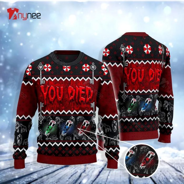 You Died Mutation Ugly Christmas Sweater