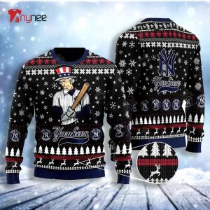New York Yankee Ugly Christmas Sweater - Anynee