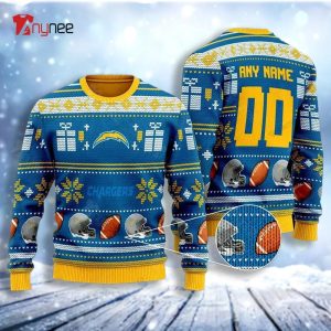 Los Angeles Chargers CUSTOM Christmas Sweater 
